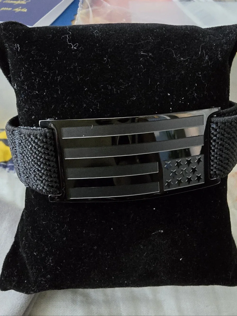 Black Tactical American Flag Bracelet - Men’s Accessory